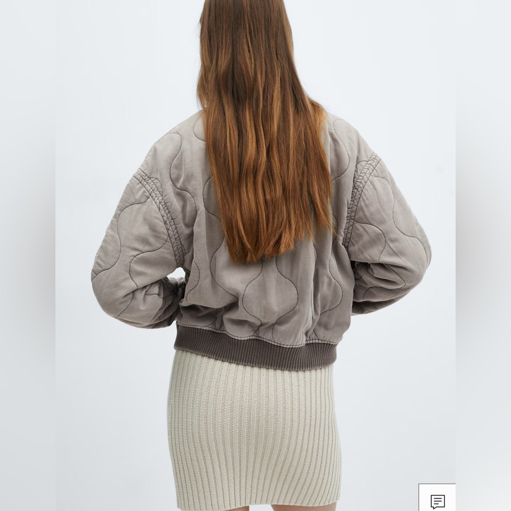 Mango Quilted Bomber Jacket - Picture 6 of 16